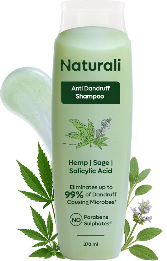Naturali Anti Dandruff Shampoo | Up To 100% Relief with Salicylic Acid | Sulfate free(370 ml)