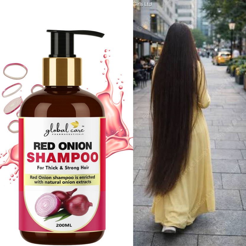 global care (PACK OF 1) Red Onion Shampoo 200ml | Healthy Scalp Wash(200 ml)
