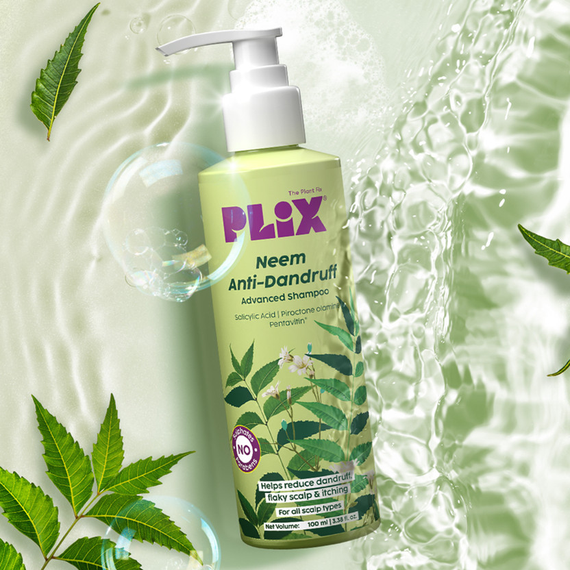 The Plant Fix Plix Neem Anti-Dandruff Advanced Shampoo | Piractone Olamine & Pentavitin®(100 ml)