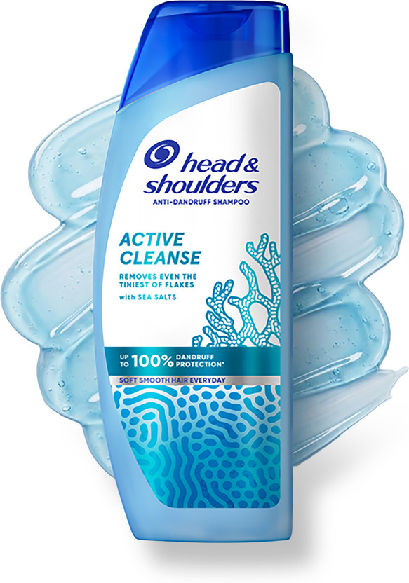 HEAD & SHOULDERS Active Cleanse Anti Dandruff Shampoo 190ML with Sea Salts(190 ml)