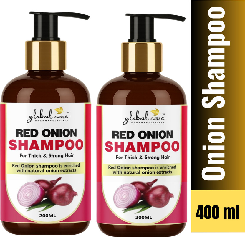 global care (PACK OF 2) Red Onion Shampoo 200ml | Hair Care Formula(200 ml)