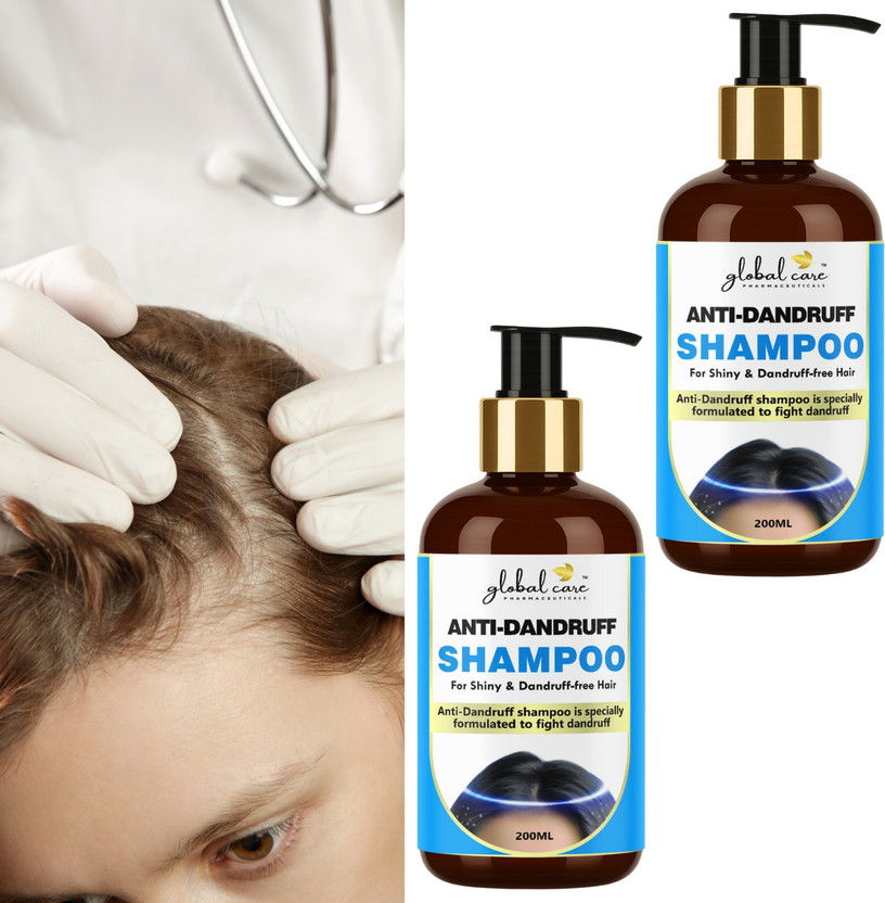 global care (PACK OF 2) Anti Dandruff Shampoo 200ml | Gentle Hair Wash(200 ml)