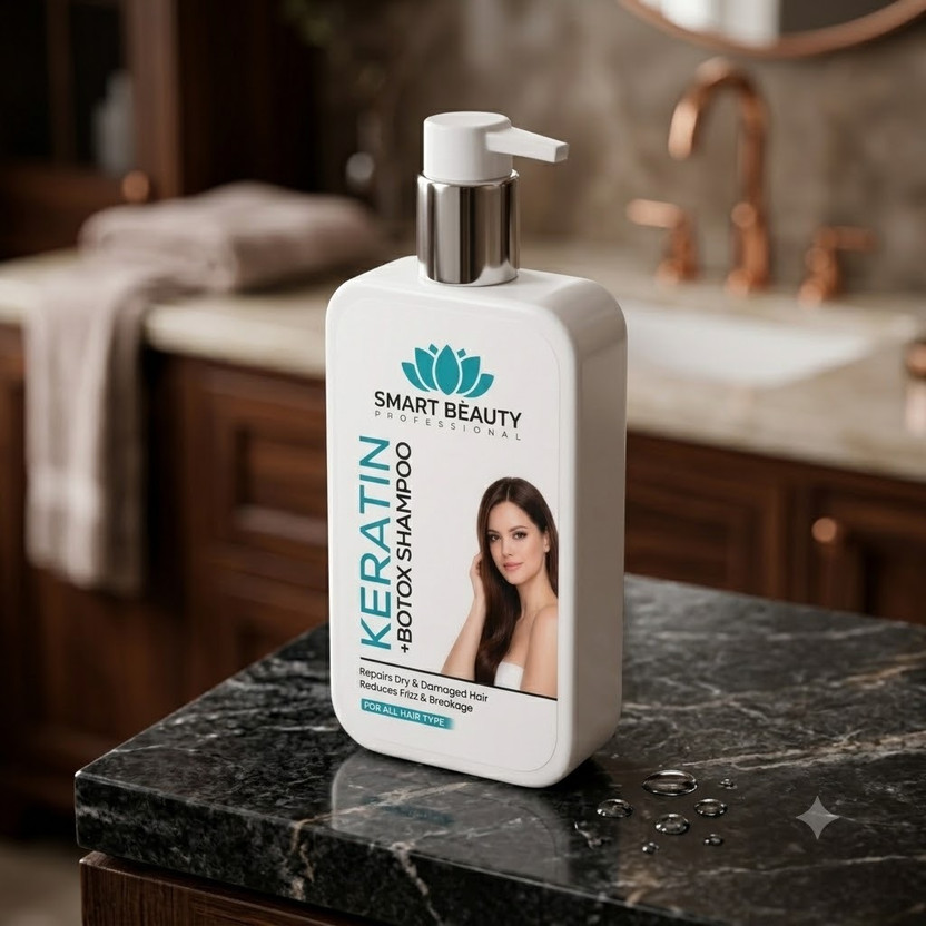 Smart Beauty Keratin Botox Shampo for Dry Hair,Frizz and Breakage Care for All Hair Types(250 ml)