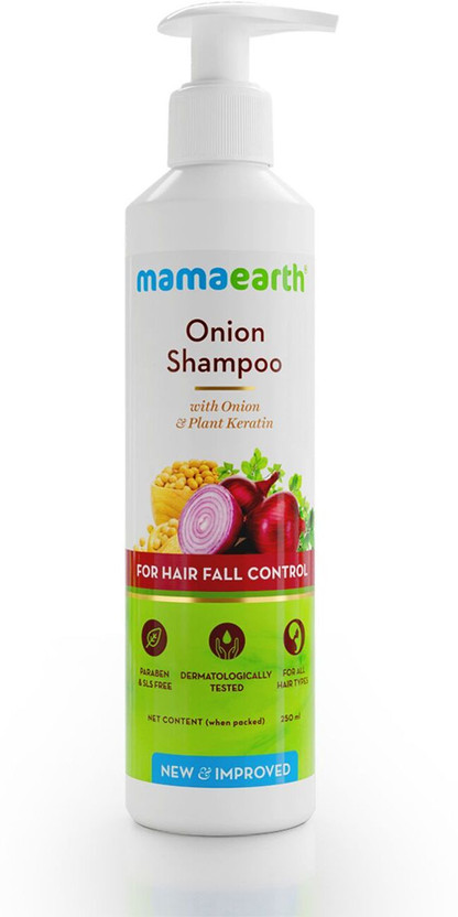 Mamaearth Onion Hair Fall Shampoo for Hair Growth & Hair Fall Control with added Keratin(250 ml)
