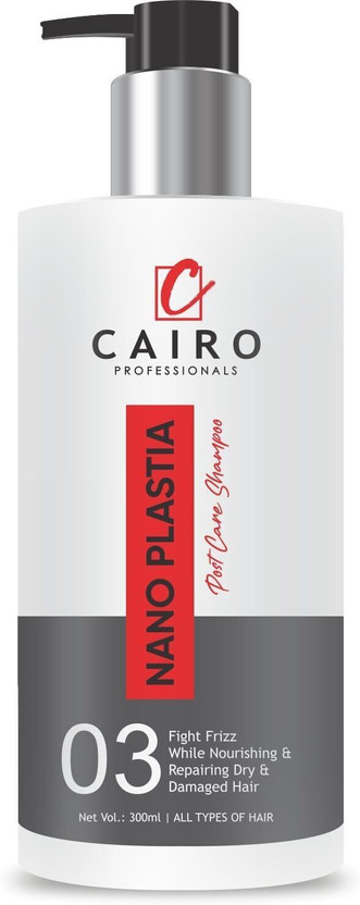 CAIRO PROFESSIONALS Nano Plastia Post Care Shampoo – Sulfate-Free, Keratin Safe, Deep Nourishing(300 ml)