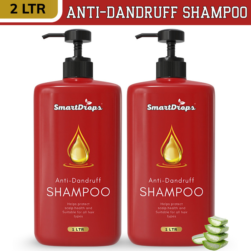 smartdrops Scalp Care Anti Dandruff Shampoo for Daily Use Hair Cleaning and Fresh Hair Feel(2 L)