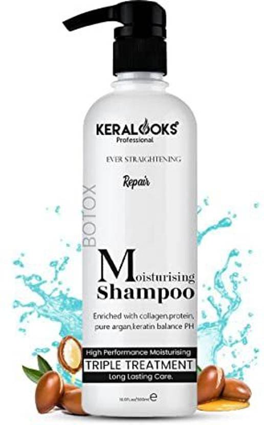 keralooks professional Moisturizing Repair straight hair Botox shampoo for smoothening; 500ml