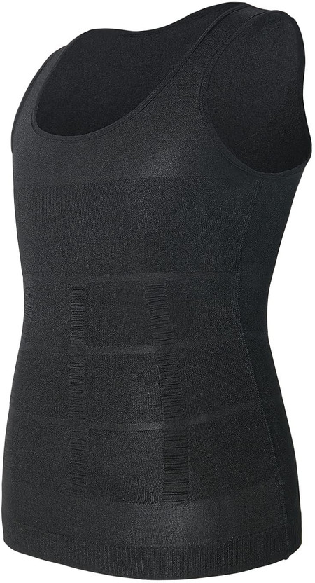 speginic Slim 'N Lift Slimming Tummy Tucker Body Shaper White Vest to Look Slim Instantly Men Shapewear