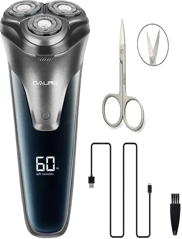 Retail Infinity Rechargeable Digital Display Cordless Shaver With 60 minutes Runtime  Shaver For Men(Black)
