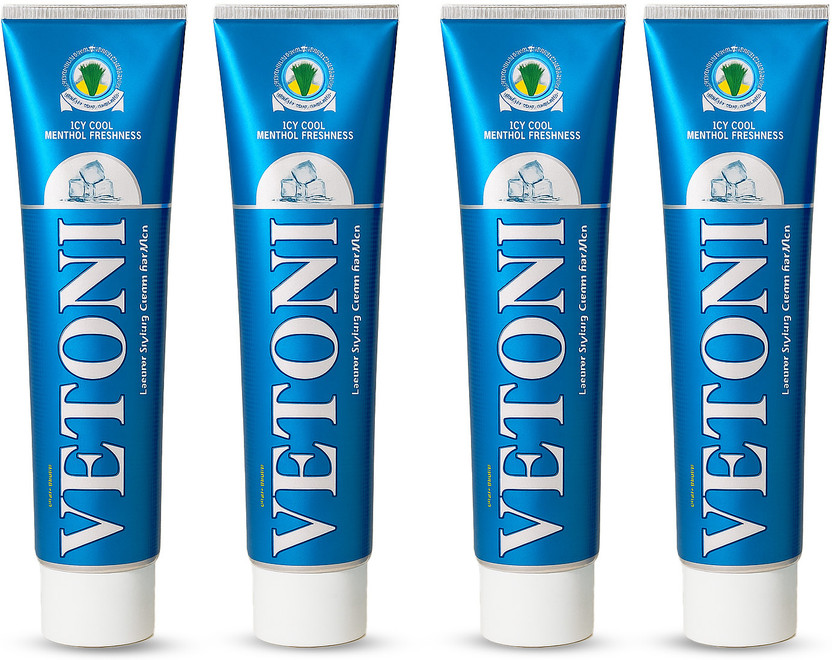 VETONI Shaving Cream Icy Cool MentholFreshness|Comfortable Shave(125g) Pack of 4(500 g)