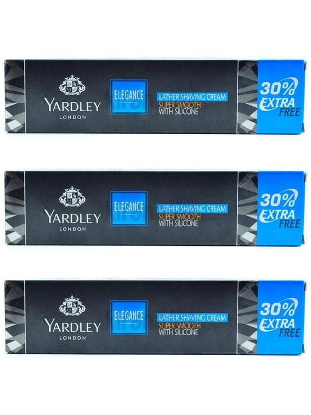 Yardley London Elegance Shaving Cream - 70 g (Pack of 3)(70 g)