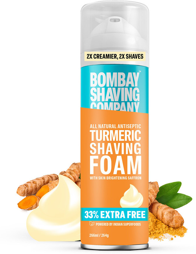 BOMBAY BOMBAY SHAVING COMPANY Turmeric Shaving Foam, 226 ml (33% Extra) with Turmeric & Sandalwood(264 g) - Flipkart Deal