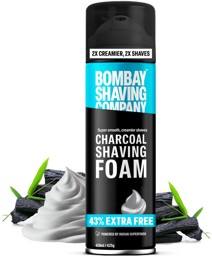 BOMBAY SHAVING COMPANY Charcoal Shaving Foam with Deep Cleansing Formula(425 g)