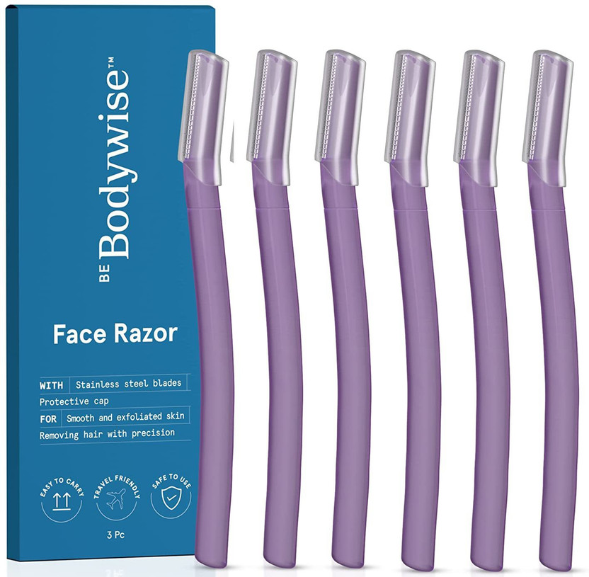 Be Bodywise Reusable Face Razor For Women for Facial Hair | For Eyebrow, Upper lip, Chin, Women(Pack of 6)