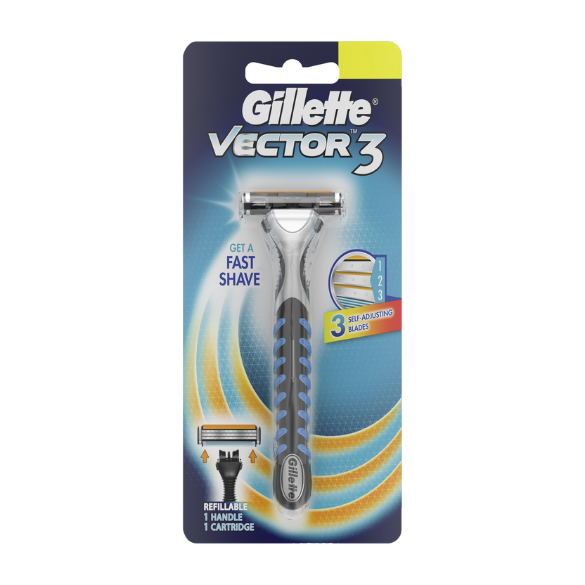 Gillette Vector 3 Razor for men, Men