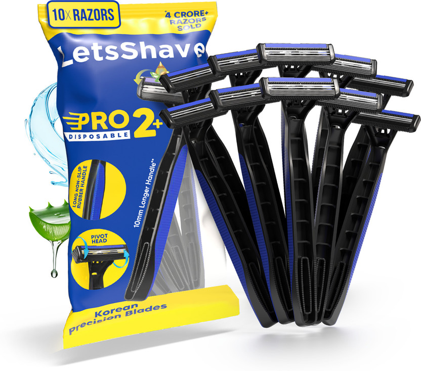 LetsShave LetsShave Pro 2 Plus Disposable Razor - Open Flow Cartridge Razor (Pack of 10), Men(Pack of 10) - Flipkart Deal