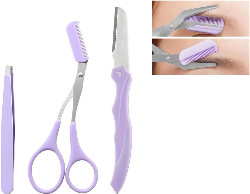 Taxila 3-Piece Eyebrow Shaping Tool Set - Complete Eyebrow Grooming Kit Strips(1 g, Set of 3)