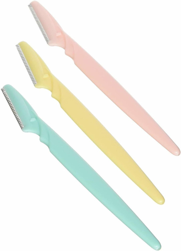 ETSAP Eyebrow Razor Kit, Face & Eyebrow Hair Shaper Razor Knife Shaver Trimmer Shaving Grooming Remover Kit for Fashion Women Ladies, Women(Pack of 3)