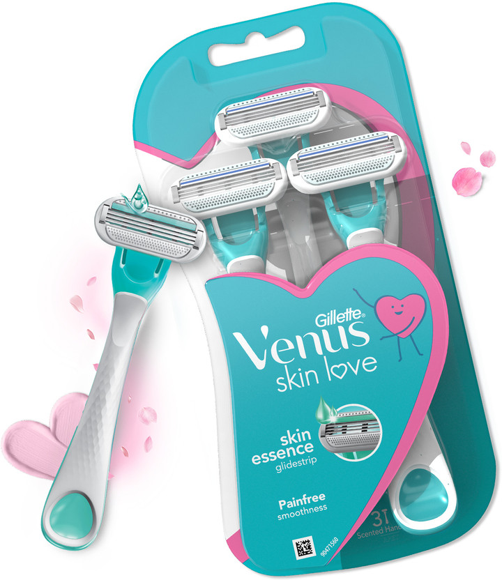 Gillette Venus Skin Love with Skin | Womens Razor for Hair Removal, Women(Pack of 3)
