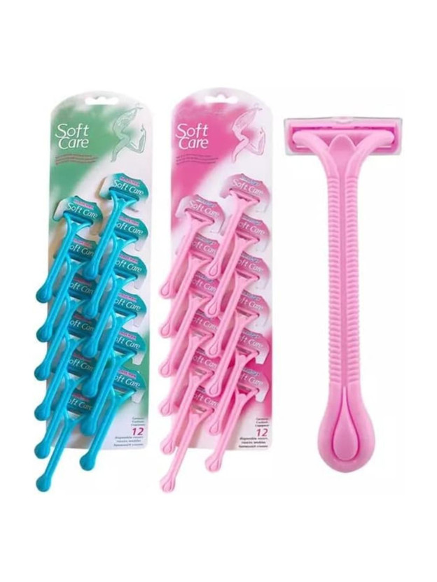 TO SHARP Women's and girls soft disposable bikini hair removal razor, Women(Pack of 12)
