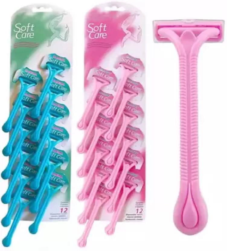 Top Select Soft Care Razor Hair Removing Razor, Men & Women(Pack of 24)