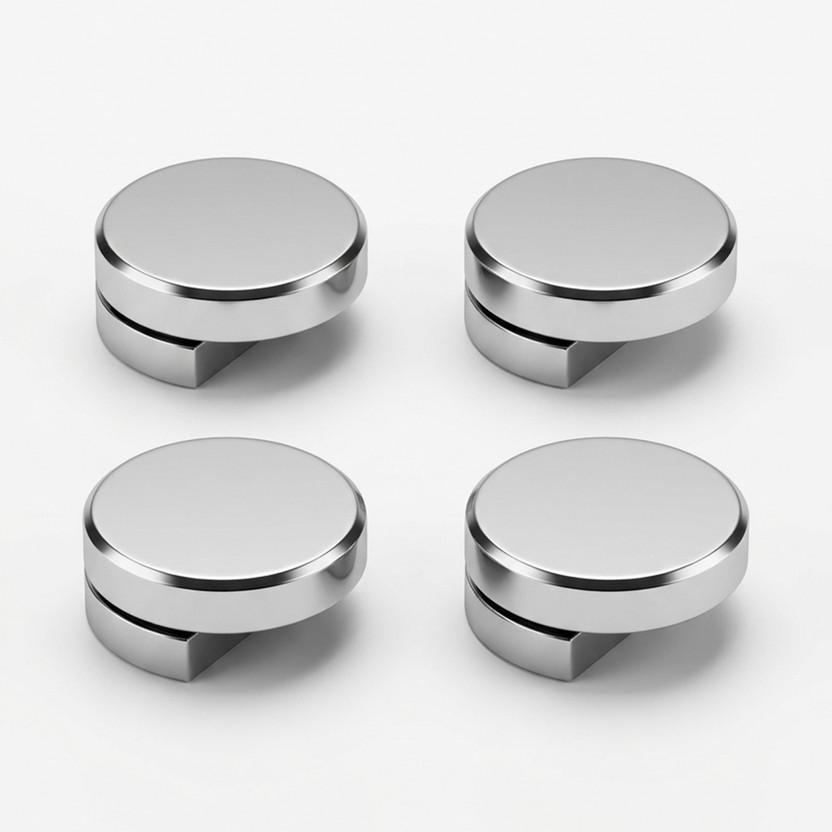 ATLANTIC ATLANTIC Fully Brass Half Round Mirror Glass Bracket Holder 6mm Pack of 4 Pieces 0 Shelf Bracket(Brass) - Flipkart Deal
