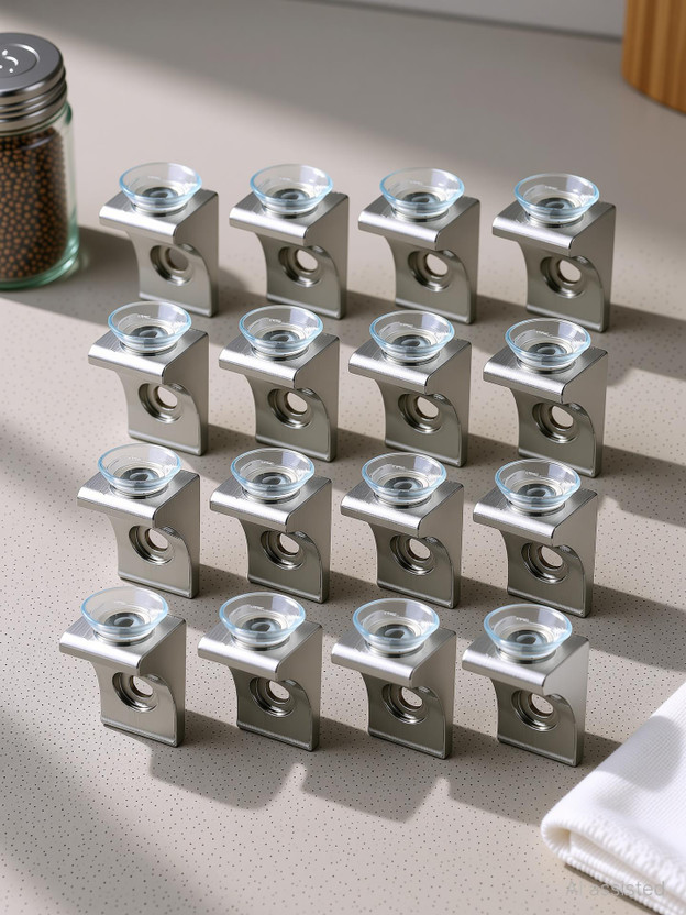 Vmd Vmd Aluminium Glass Shelf Brackets Mounting Brace Fixing Pegs Supports, holder Cup for Glass Shelves,Cabinet Display, (PACK OF 16) Shelf Bracket(Aluminium) - Flipkart Deal