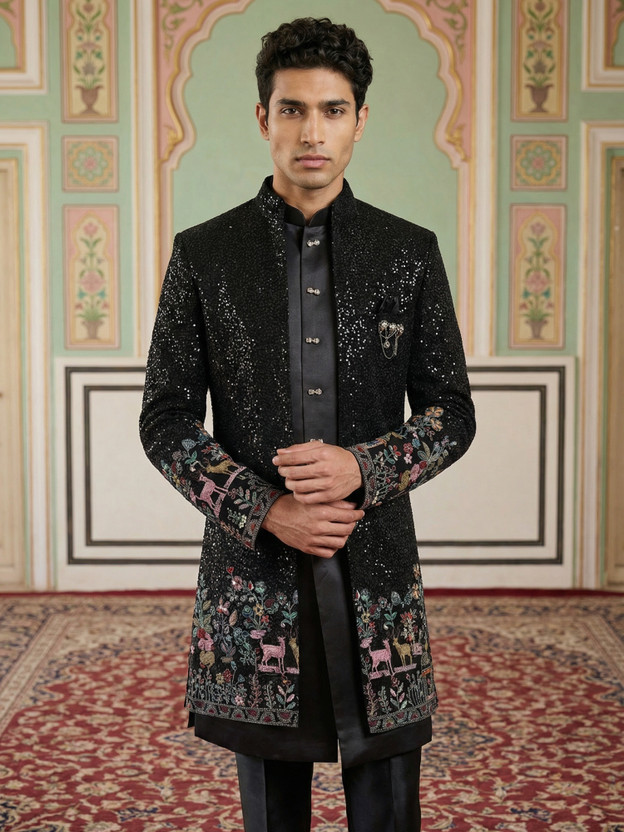 Jompers Jompers Embroidered Sherwani - Flipkart Deal