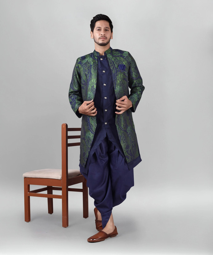 Ethzy Self Design Sherwani