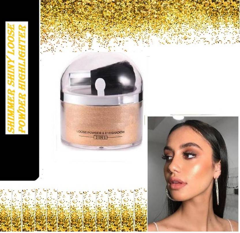 GULGLOW99 GLIITER SHIMMER FINISH MULTI USE LOOSE HIGHLIGHTER POWDER