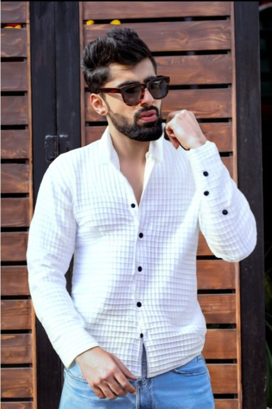SHIVNSH CREATIVE Men Self Design Casual Multicolor Shirt