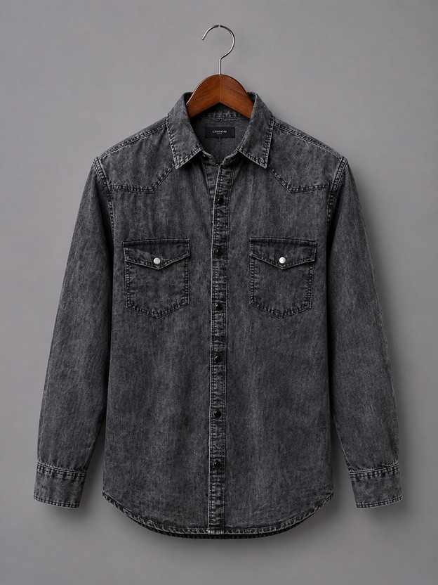 GRAND GRAND STITCH Men Washed Casual Grey Shirt - Flipkart Deal