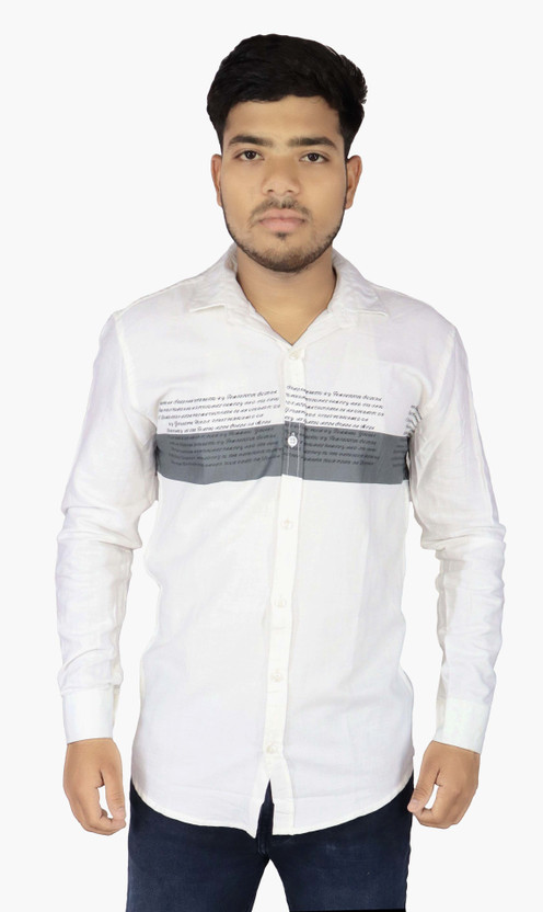 color block casual shirts