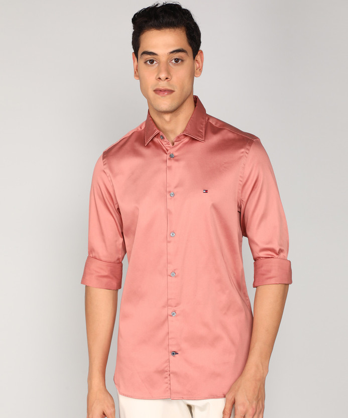 pink tommy hilfiger shirts