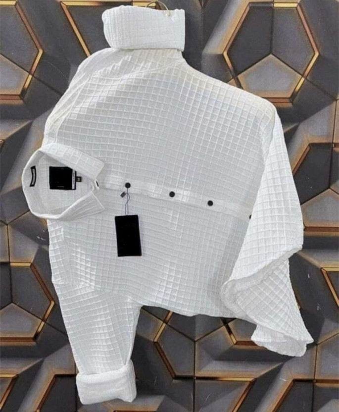 SHIVNSH CREATIVE Men Self Design Casual Multicolor Shirt