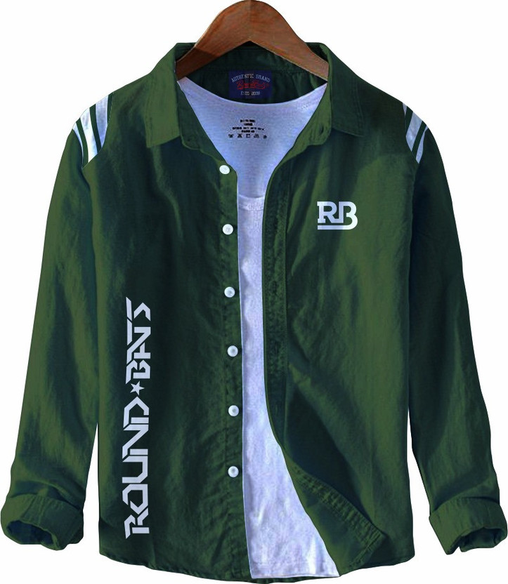 Dark green shirt boys clearance