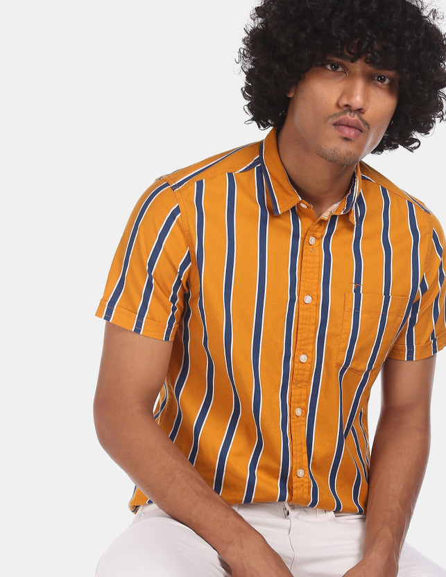 Flying machine striped shirt clearance