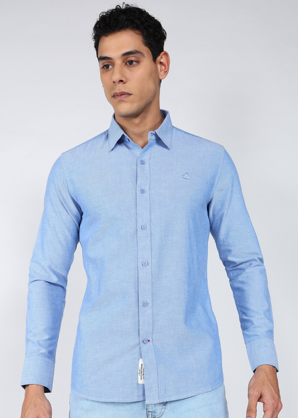 BEING BEING HUMAN Men Solid Casual Dark Blue Shirt - Flipkart Deal