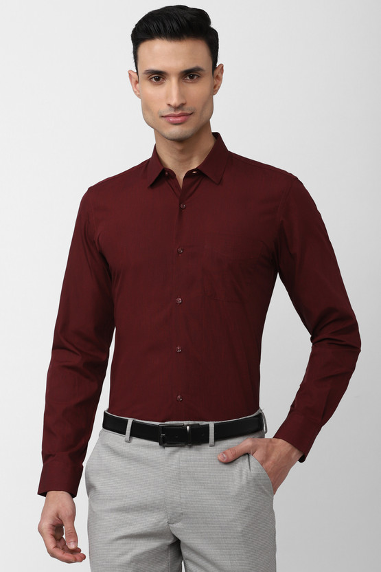 PETER PETER ENGLAND Men Solid Formal Maroon Shirt - Flipkart Deal