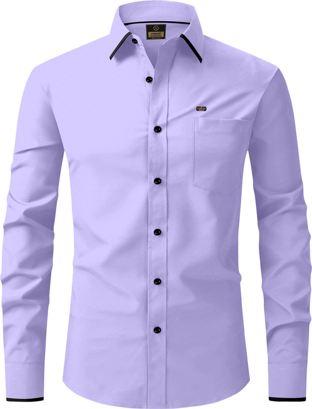 LIONER LIONER ENTERPRISE Men Solid Formal Purple Shirt - Flipkart Deal