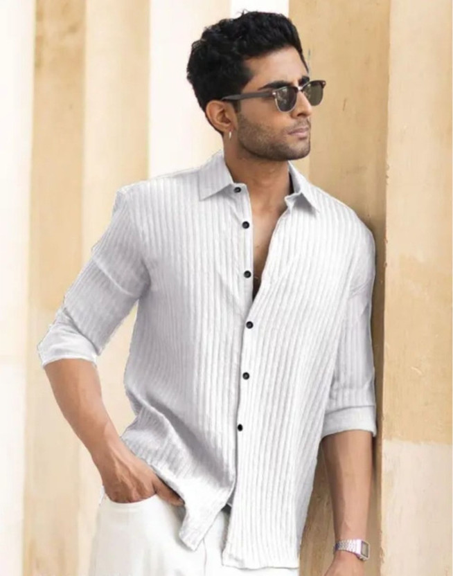 SHIVNSH CREATIVE Men Self Design Casual Multicolor Shirt