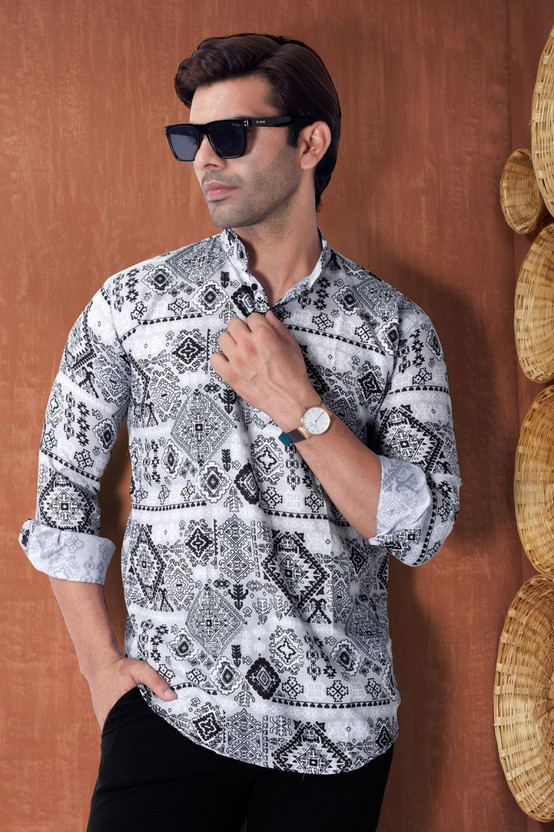black shirt pattern