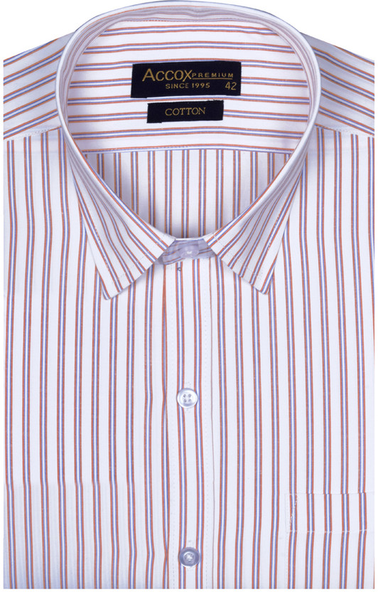 ACCOX Men Striped Formal Multicolor Shirt