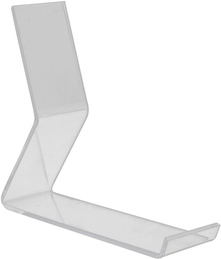 GTB LITE Transparent Z Shape Plastic Shoe Display Stand Rack for Retail & Home Use 24 pcs Plastic Shoe Stand(Transparent, 1 Shelves, Pre-assembled)