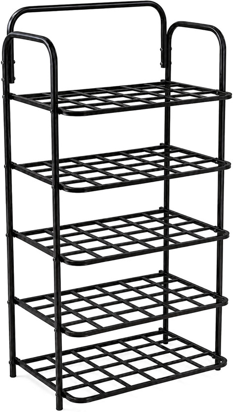 VRTREND VRTREND 5 Layer Multipurpose Shoe Organizer Metal Collapsible Shoe Stand(BLACK, 5 Shelves, DIY(Do-It-Yourself)) - Flipkart Deal