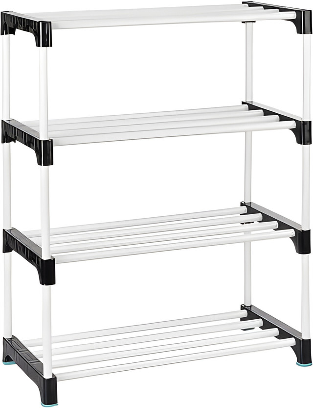RKE RKE Metal, Plastic Shoe Stand(White, 4 Shelves, DIY(Do-It-Yourself)) - Flipkart Deal