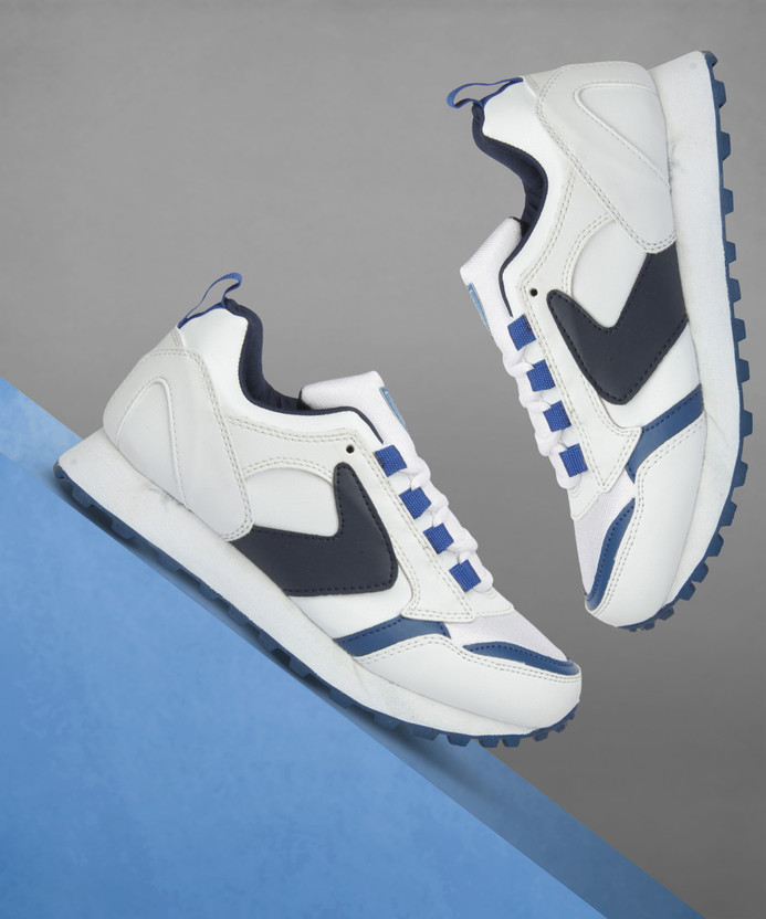 Sparx Men SM-8 White Navy Blue Running 