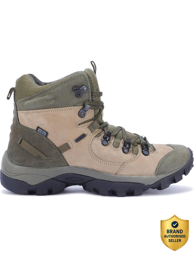 WOODLAND Outdoor Durable Comfortable Everyday High Ankle Boots For Men(Khaki , 9)