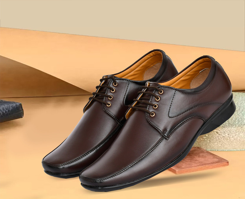 Atlee Formal Office Meeting Laceup Derby For Men(Brown , 11)