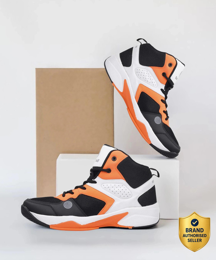 bacca bucci Basketball Shoes - WAGER Training & Gym Shoes For Men(Orange , 10)